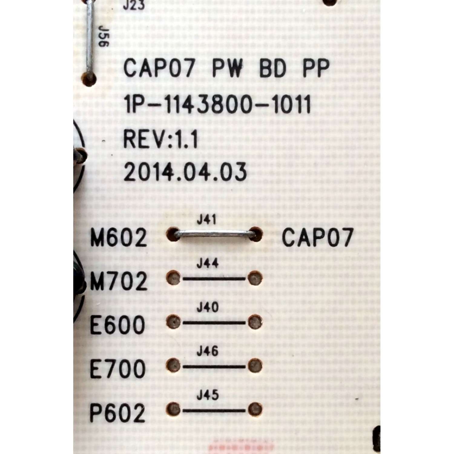 FUENTE DE PODER PARA TV VIZIO / NUMERO DE PARTE 09-60CAP070-00 / 1P-1143800-1011 / M602 / CAP07 / PANEL S600FH2-1 / MODELO M602I-B3 / M602I-B3 LFTRRCAQ - Imagen 3